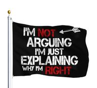 Drapeau Je ne discute pas, j'explique juste pourquoi Drapeaux 90X150cm