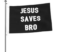 Drapeau Jésus sauve mon frère 2 x 3 pieds Drapeaux lumineux