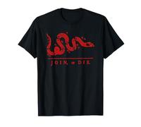 Drapeau « Join Or Die Snake » de Franklin Gadsden 1776, imprimé Rouge T-Shirt