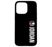 Drapeau jordanien Vertical Coque pour iPhone 15 Pro Max