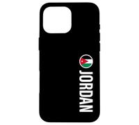 Drapeau jordanien Vertical Coque pour iPhone 16 Pro Max