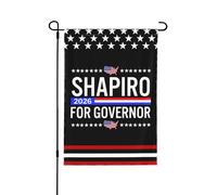 Drapeau Josh Shapiro 2026, candidat au poste de gouverneur de Pennsylvanie, décoration pour la maison, le bar ou le jardin, 30 x 45 cm (12 x 18 pouces).