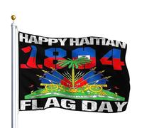 Drapeau Jour de l'indépendance d'Haïti en 1804 Drapeau De Jardin