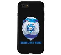 Drapeau juif en Forme de cœur du Lion d'Israël et étoile de David Coque pour iPhone SE (2020) / 7/8