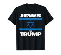 Drapeau juif Israël pour Trump Pro Support républicain T-Shirt