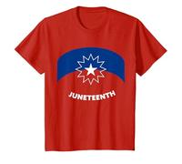 Drapeau Juneteenth 19 Juin 1865 Freedom Black History Rouge T-Shirt