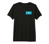 Drapeau Kazakh du Kazakhstan T-Shirt Haut de Gamme