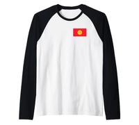 Drapeau kirghize du Kirghizistan Manche Raglan