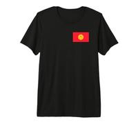 Drapeau kirghize du Kirghizistan T-Shirt Haut de Gamme