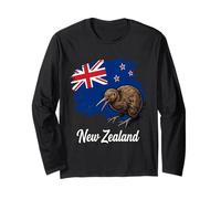 Drapeau Kiwi de Nouvelle-Zélande Aotearoa Pride Manche Longue