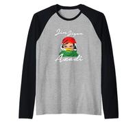 Drapeau kurde Jin Jiyan Azadi Manche Raglan