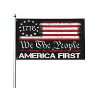 Drapeau « L’Amérique d’abord » patriotique « Les Américains d’abord » 90 x 150 cm, bannière extérieure pour jardin