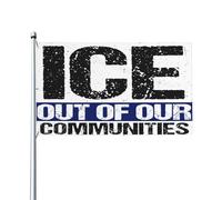 Drapeau « La glace sort de nos communautés » 90 x 150 cm (3 x 5 pi) pour jardin, balcon ou pelouse B4006