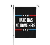 Drapeau « La haine n'a pas sa place ici » - Justice sociale et égalité - Bannière de jardin double face 30 x 45 cm