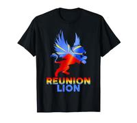 Drapeau La réunion Lion Fierté Puissance T-Shirt