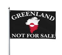 Drapeau « Le Groenland est à vendre » - Bannière de jardin « J'aime le Groenland » (1,2 m x 1,8 m)