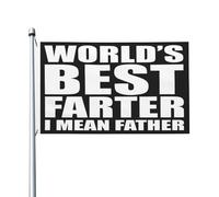 Drapeau Le Meilleur Péteur Du Monde… Euh, Je Veux Dire, Le Meilleur Père Grand Drapeau 2 Œillets Métalliques Personnalisés Bannière À Œillets, Pour Les Bureaux, D'Intérieur, Balcon, 90x150cm