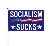 Drapeau « Le socialisme craint » 90 x 150 cm, grande bannière décorative extérieure pour maison ou jardin