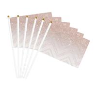 Drapeau léger à paillettes avec joli motif imprimé, drapeaux de fête, événements, anniversaire de mariage, décoration diverses occasions