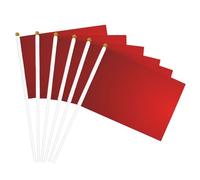 Drapeau léger à rayures rouges pour fêtes, événements, défilés, activités sportives, assemblage facile