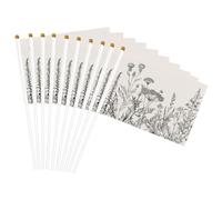 Drapeau léger avec gravure botanique et herbes florales - Décoration d'intérieur et d'extérieur