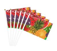 Drapeau léger avec imprimé fruits frais et ananas - Décoration d'intérieur et d'extérieur