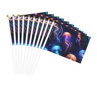 Drapeau léger avec motif méduses pour décoration d'intérieur, événements, utilisation polyvalente