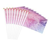 Drapeau léger en marbre coloré rose bleu violet imprimé pratique drapeau léger décoration intérieure extérieure événements fêtes