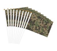 Drapeau léger imprimé camouflage vert pratique pour décoration d'intérieur et d'extérieur