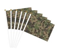 Drapeau léger imprimé camouflage vert pratique pour décoration d'intérieur et d'extérieur