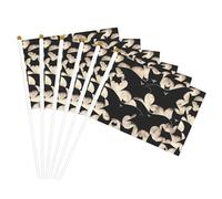 Drapeau léger imprimé chauve-souris double face pour fête, défilé, décoration d'intérieur, célébrations