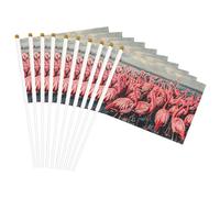 Drapeau léger imprimé flamant rose pour fêtes, événements, défilés, activités sportives, assemblage facile