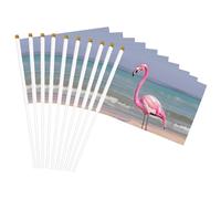 Drapeau léger imprimé flamant rose sur la plage - Pratique - Drapeaux légers - Décoration d'intérieur et d'extérieur