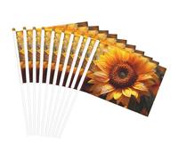Drapeau léger imprimé tournesol pour fêtes, événements, défilés, activités sportives, assemblage facile