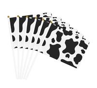 Drapeau léger imprimé vache noire et blanche pour festival, décoration intérieure et extérieure, défilé, fête, événements