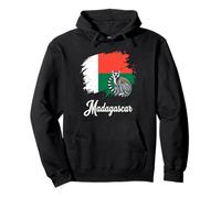 Drapeau Lémurien à Queue annelée Madagascar Sweat à Capuche