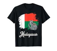 Drapeau Lémurien à Queue annelée Madagascar T-Shirt
