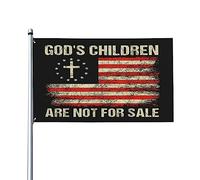 Drapeau « Les enfants de Dieu sont à vendre » 3x5 pour la décoration de la maison, du jardin ou de l'extérieur