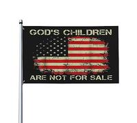 Drapeau « Les enfants de Dieu sont à vendre » 3x5 pour la décoration de la maison, du jardin ou de l'extérieur