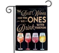 Drapeau Les meilleurs vins sont ceux que nous Maison 30x45cm | Bannière couleurs éclatantes extérieur drapeaux pour fête Festival Décoration Arredamento