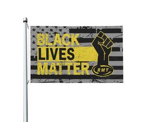 Drapeau Les vies des noirs comptent Drapeau De Jardin