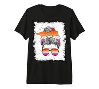 Drapeau Lesbian Pride Lady T-Shirt Haut de Gamme