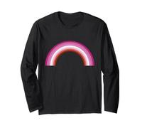 Drapeau Lesbian Pride Pretty Pink Rainbow Manche Longue