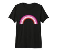 Drapeau Lesbian Pride Pretty Pink Rainbow T-Shirt Haut de Gamme