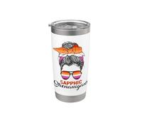 Drapeau lesbien Saphique Shenanigans Gobelet isotherme en acier inoxydable double paroi