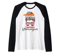 Drapeau lesbien Saphique Shenanigans Manche Raglan