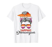 Drapeau lesbien Saphique Shenanigans T-Shirt
