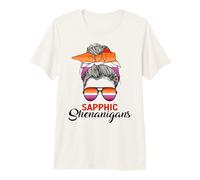 Drapeau lesbien Saphique Shenanigans T-Shirt Haut de Gamme