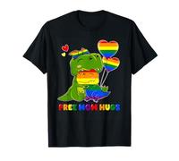 Drapeau LGBT Free Mom Hugs Dinosaure Mamasaurus Rainbow LGBT T-Shirt