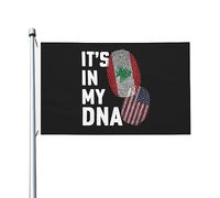Drapeau Liban, c'est dans MyFlags pour extérieur, 3 x 5 pieds, double face, en polyester robuste, pour la maison, la cour, le festival, la décoration de jardin extérieur, les drapeaux de bienvenue